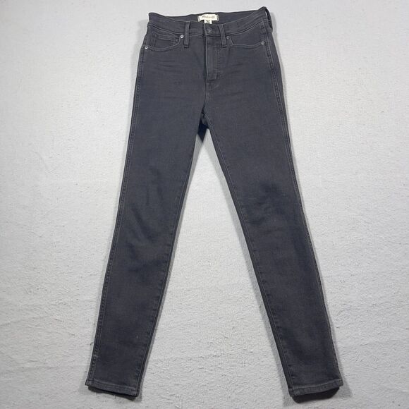 Madewell Jeans Women 27‎ Gray 10" High Rise Skinny Denim Casual Jean - Picture 1 of 12